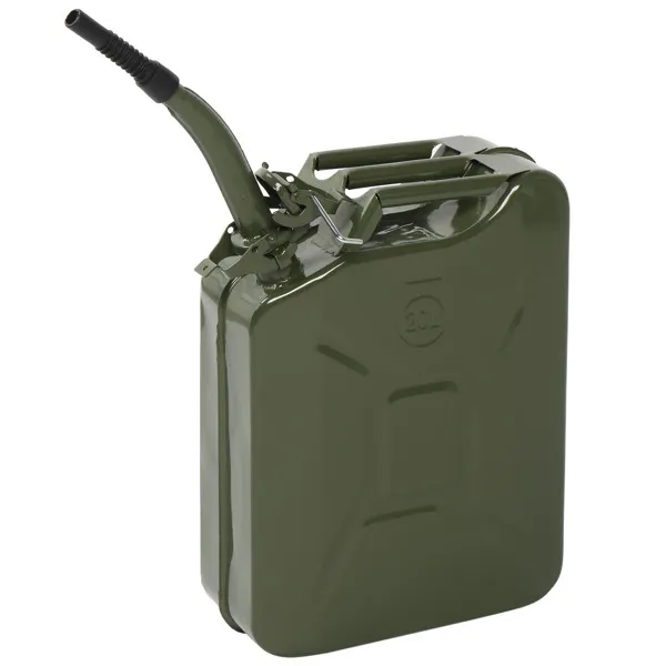 4 PCS 20L Portable American Fuel Oil Petrol Storage Can Army Green