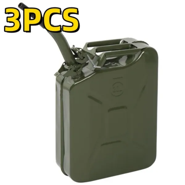 3 PCS 20L Portable American Fuel Oil Petrol Storage Can Army Green
