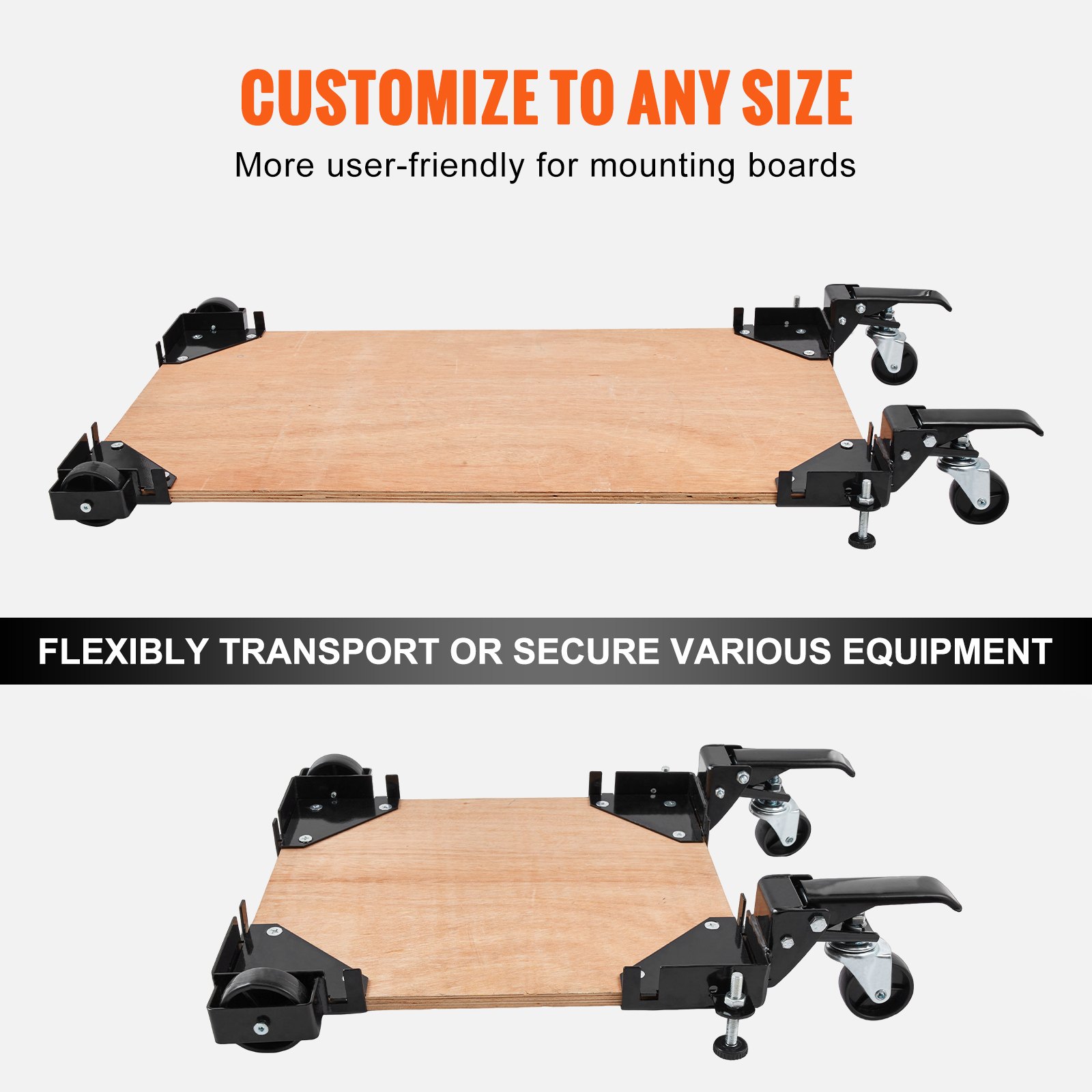 Mobile Base, 400 Lbs Weight Capacity, Adjustable From 9.5" X 9.5" To Infinity — image 2