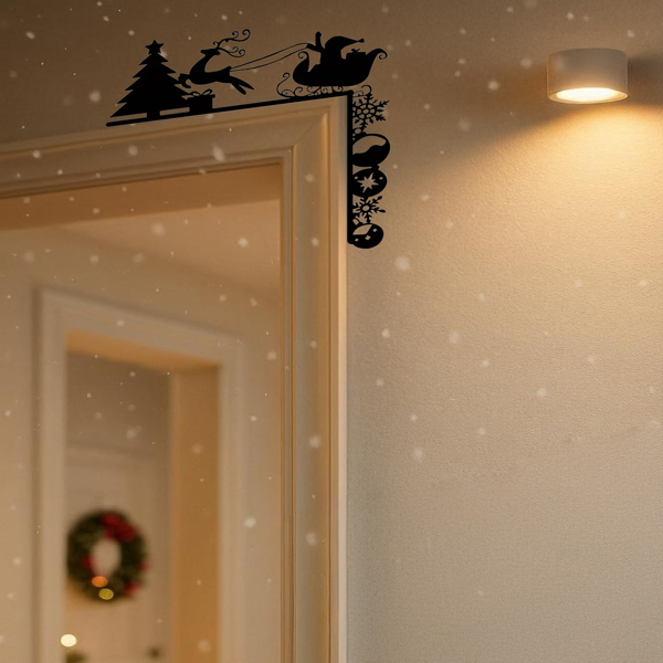 CIFbuy Vintage Iron Sleigh Wall Decor Rustic Farmhouse Christmas Wall Hanging TikTok, Temu Pick-up Service