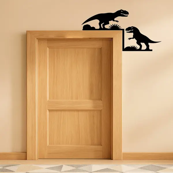 CIFbuy Vintage Industrial Dinosaur Arch Wall Decor Kids Room Dinosaur Sculpture (TikTok, Temu Pick-up Service)