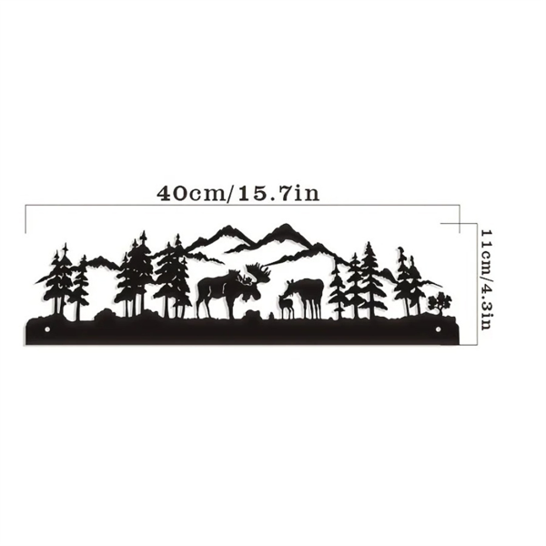 CIFbuy Deer Metal Wall Art For Living Room Home Decor Holiday Gift(TikTok, Temu Pick-up Service)