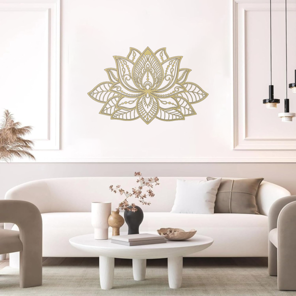 CIFbuy Zen Mandala Lotus Aluminum Wall Art Holiday Gift Home Decor(TikTok, Temu Pick-up Service)