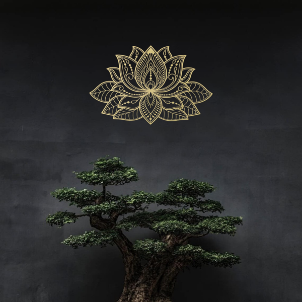 CIFbuy Zen Mandala Lotus Aluminum Wall Art Holiday Gift Home Decor(TikTok, Temu Pick-up Service)