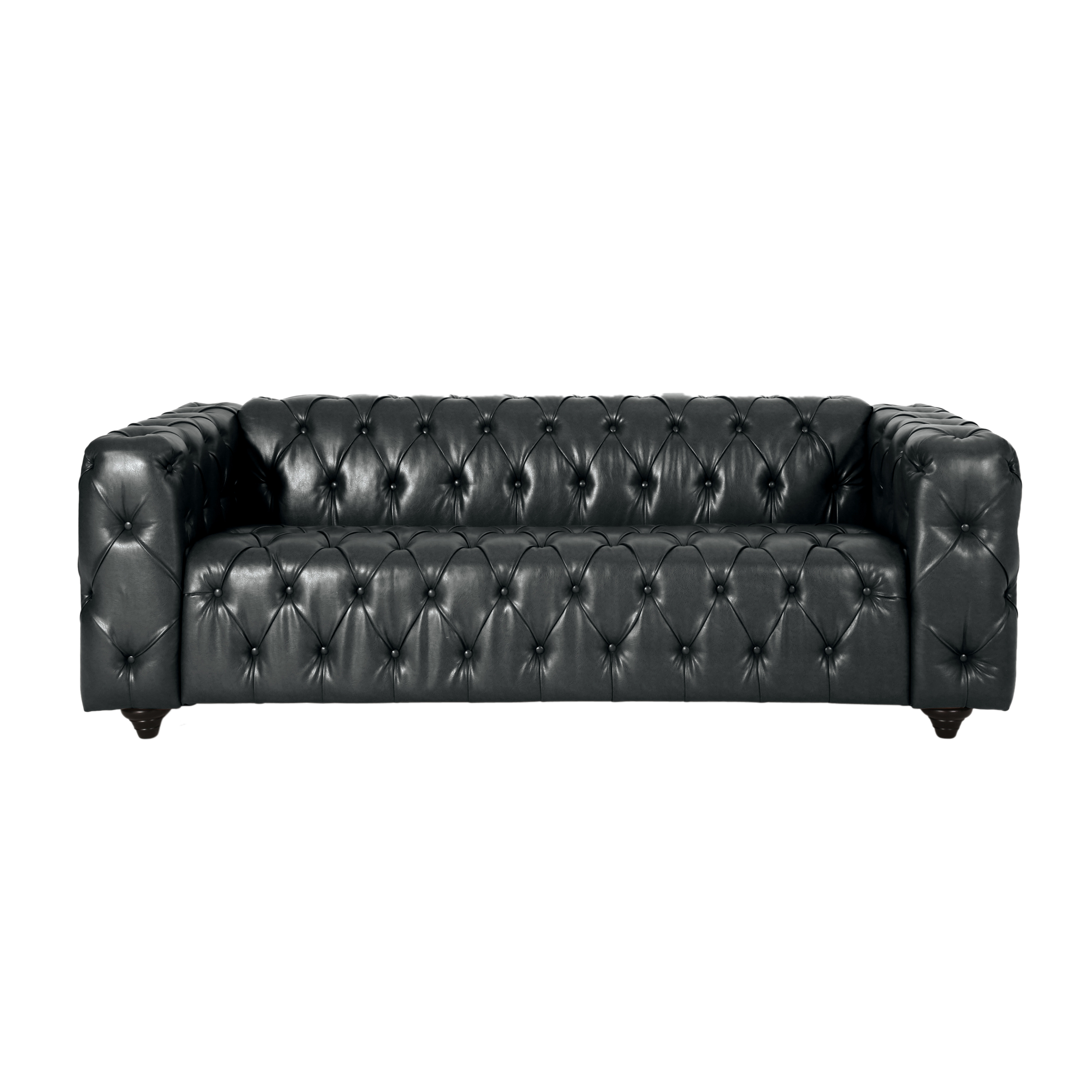 Mirod Comfy 3-Seat Sofa with Wooden Legs - Image 1 of 5