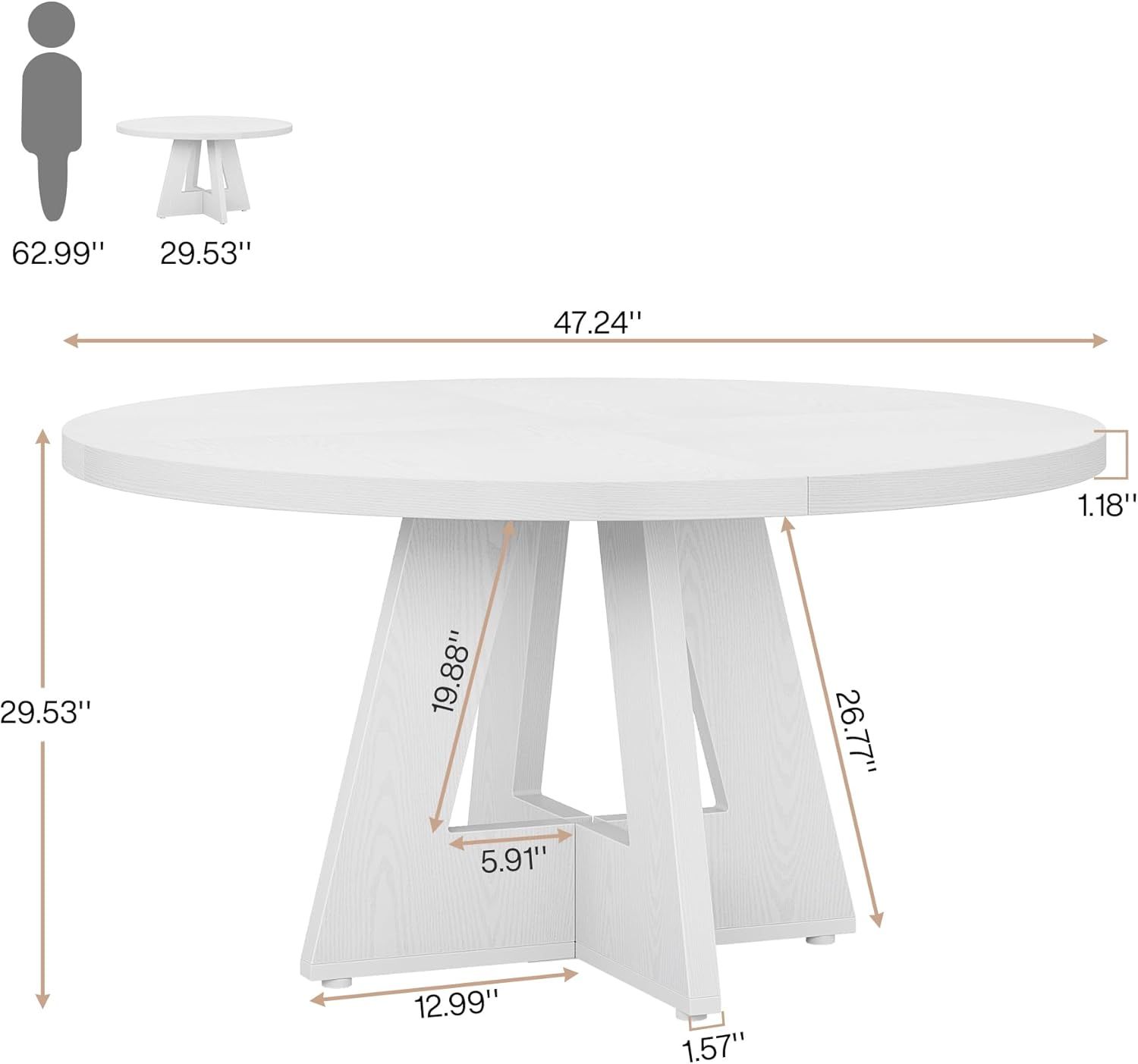 Dining Table, Storage Desk, Kitchen Table_voghion.com