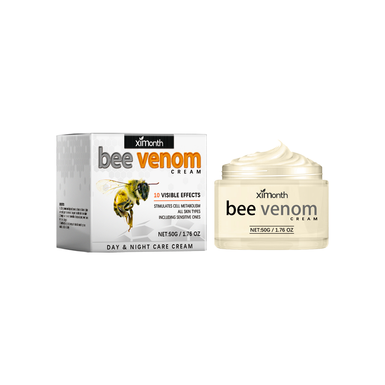 Ximonth Bee-Venom Anti-Wrinkle Firming Face Cream Moisturizes, Hydrates, Lightens, Brightens And Lifts Fine Lines image 17