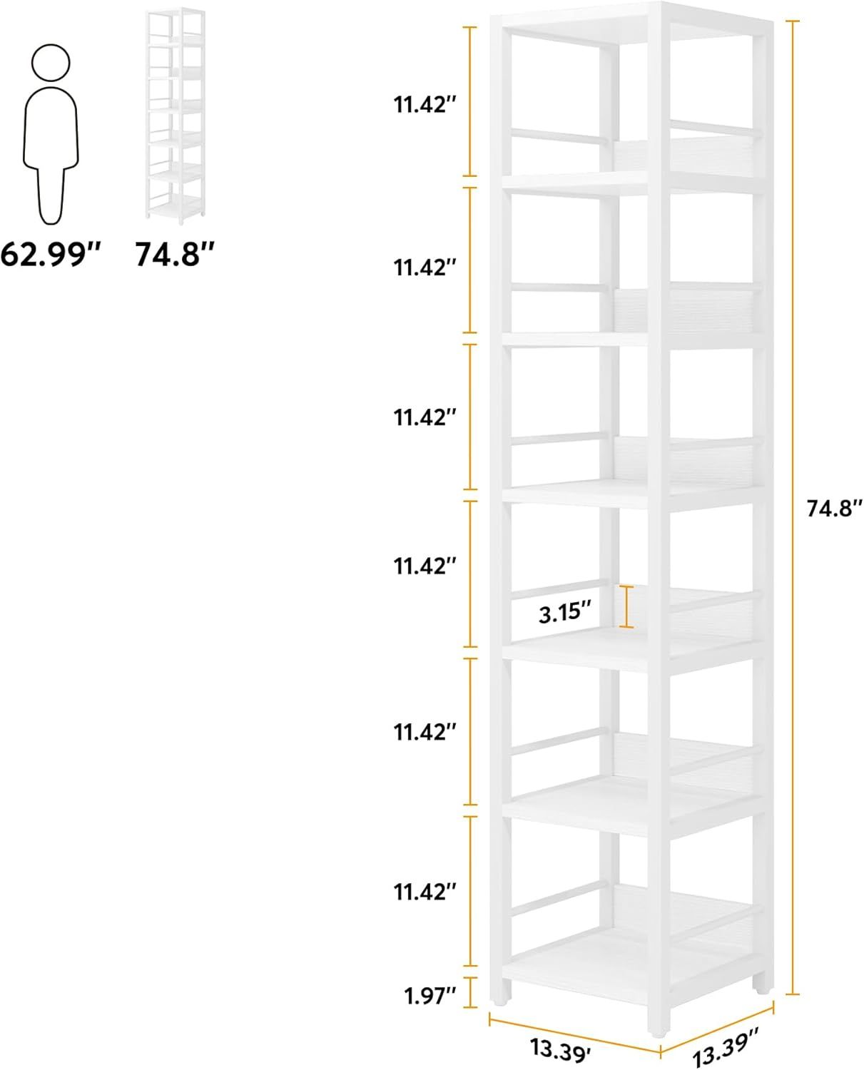6-Tier Corner Bookshelf, picture 4 of 5