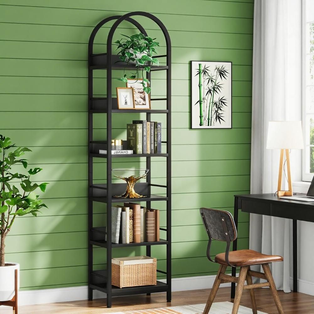 Arched 6-Tier Bookshelf