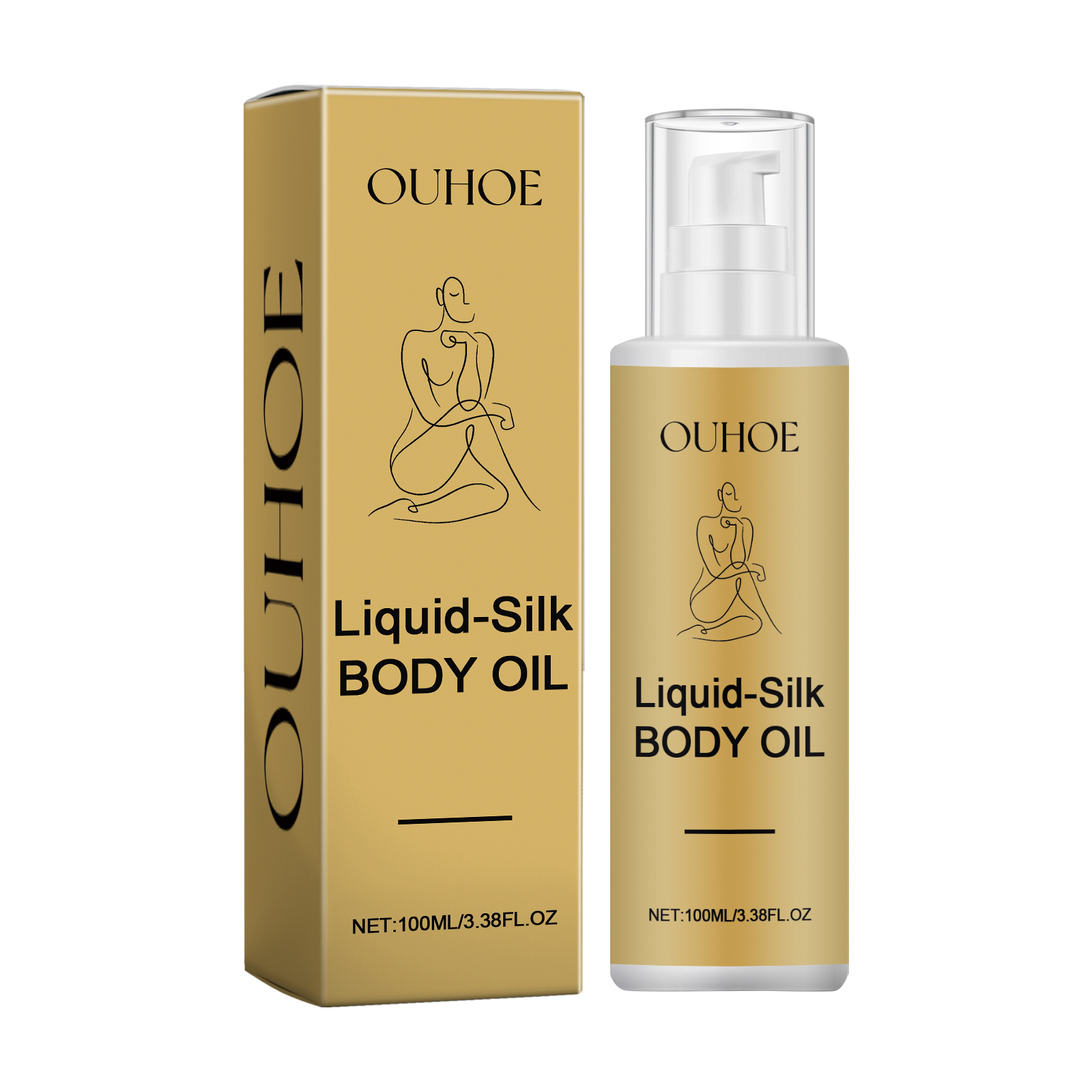 Liquid Silk Body Essence Oil – Hydrating & Firming Daily Moisturizer for Smooth, Radiant Skin