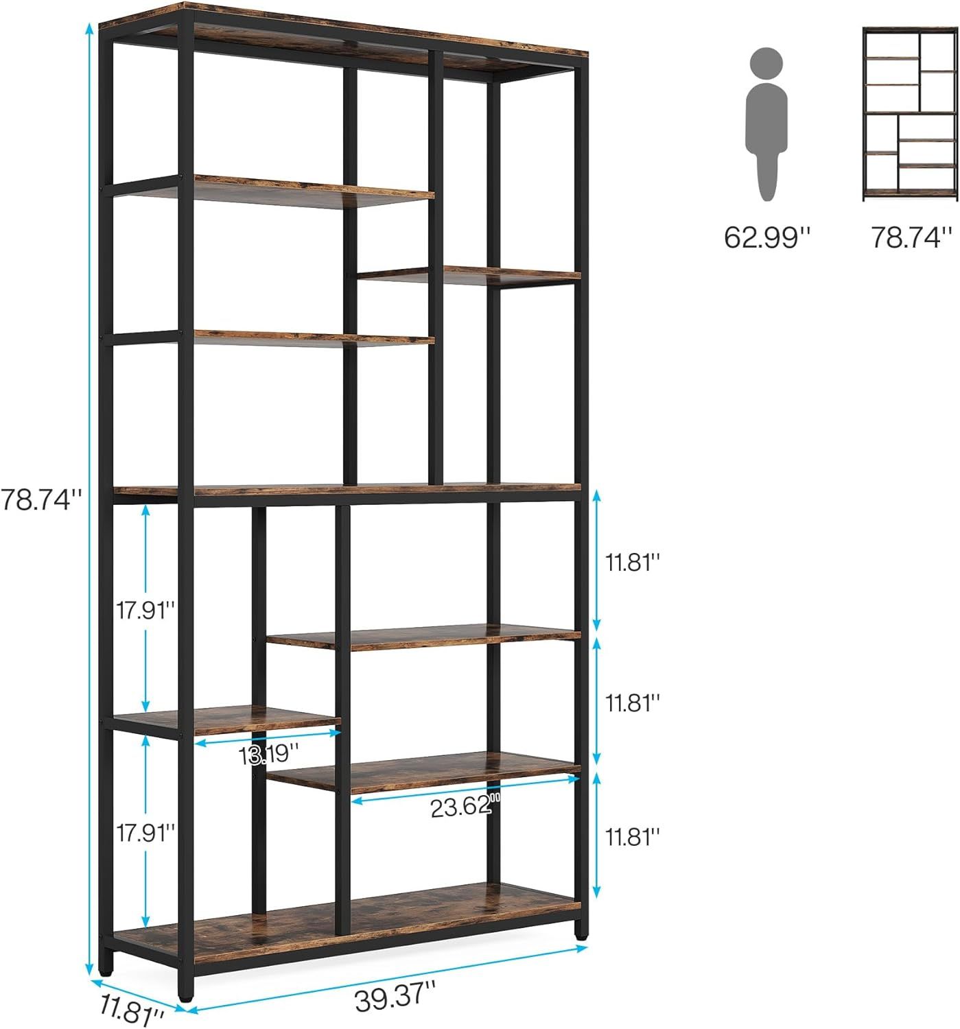 Tall Metal Bookcase, picture 4 of 4