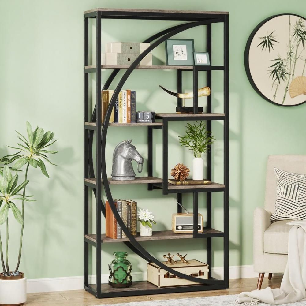 Geometric Bookshelf Storage Rack, picture 1 of 5