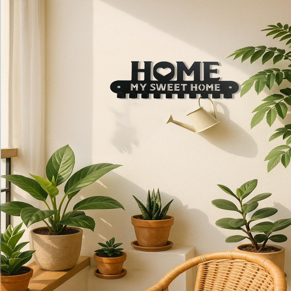 CIFbuy 2-in-1 Halloween Christmas Wall Key Holder With Sturdy Iron Hooks Entryway Organizer Holiday Home Decor(TikTok, Temu Pick-up Service)