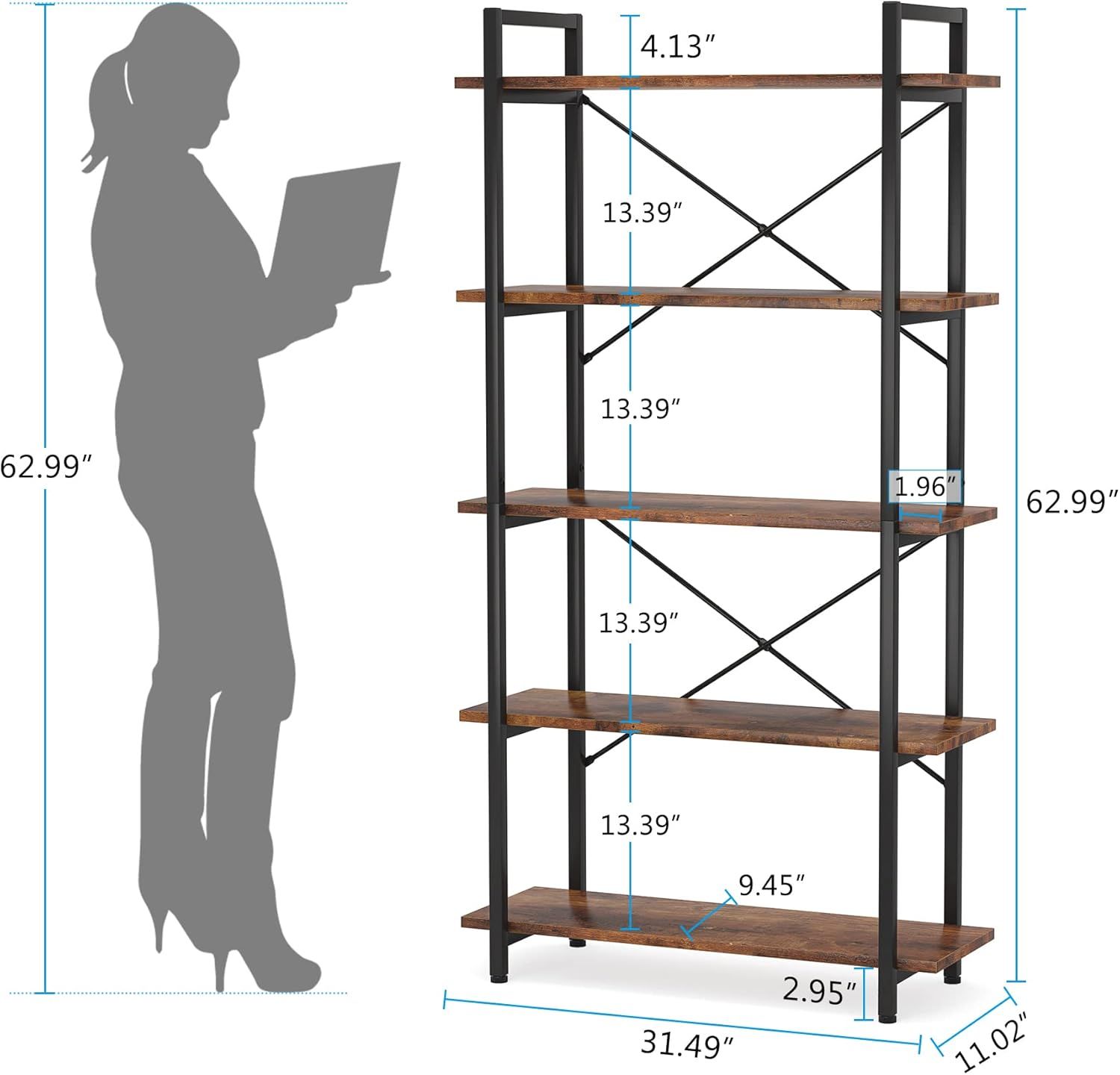 Five Tier Bookshelf, picture 4 of 4