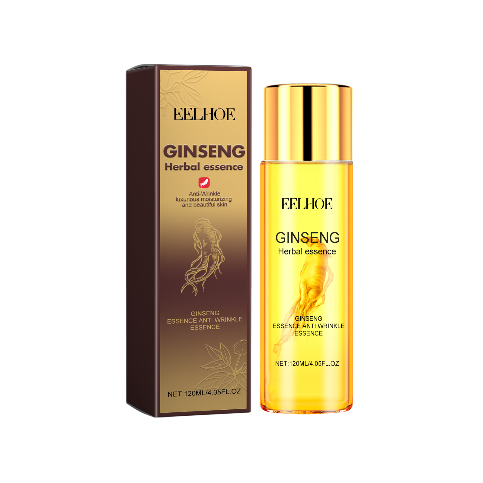 EELHOE Ginseng Essence Anti Wrinkle Essence, Wrinkles Firming Facial Skin Smooth And Tender And Elastic image 16