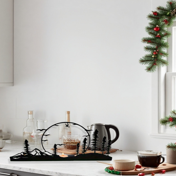 CIFbuy Modern Antler Candle Holders Set Of 2 Rustic Farmhouse Decor Centerpiece(TikTok, Temu Pick-up Service)