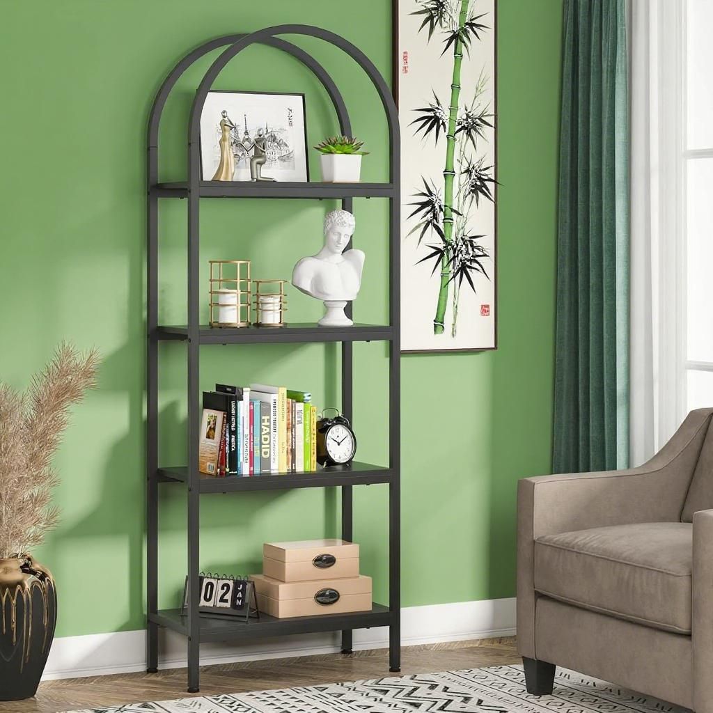 4-Tier Wood Bookshelf, picture 2 of 4