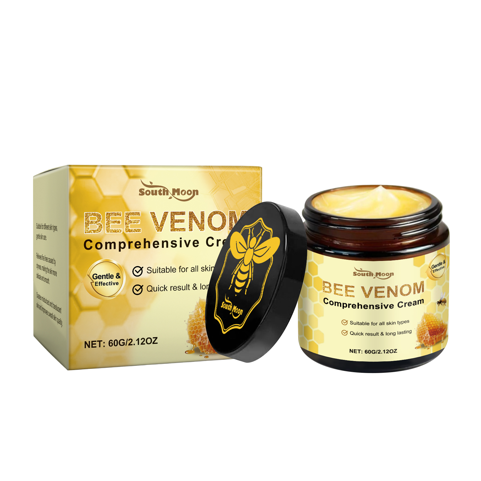 South Moon Bee Venom Skin Moisturizer, Gentle Moisturizing Creamy Moisturizing Skin Daily Care Cream image 21