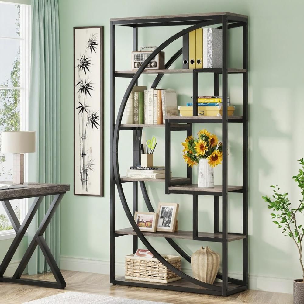 Geometric Bookshelf Storage Rack, picture 2 of 5