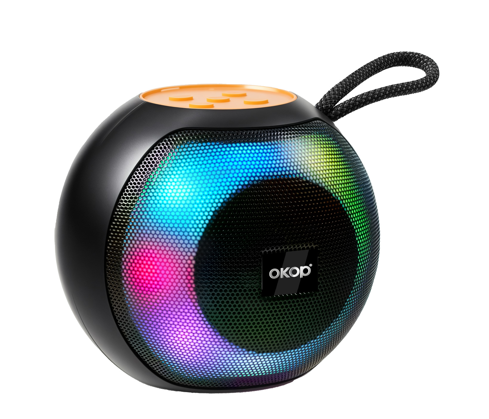 KP-586 – Boxa wireless Bluetooth cea mai vândută, cu mâner portabil și iluminare RGB, cu un design compact, ideală pentru sporturi în aer liber și întâlniri.
