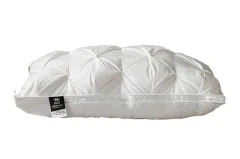 A Pair Of Feather Pillows And White Goose Single Neck Guards - White - View 1