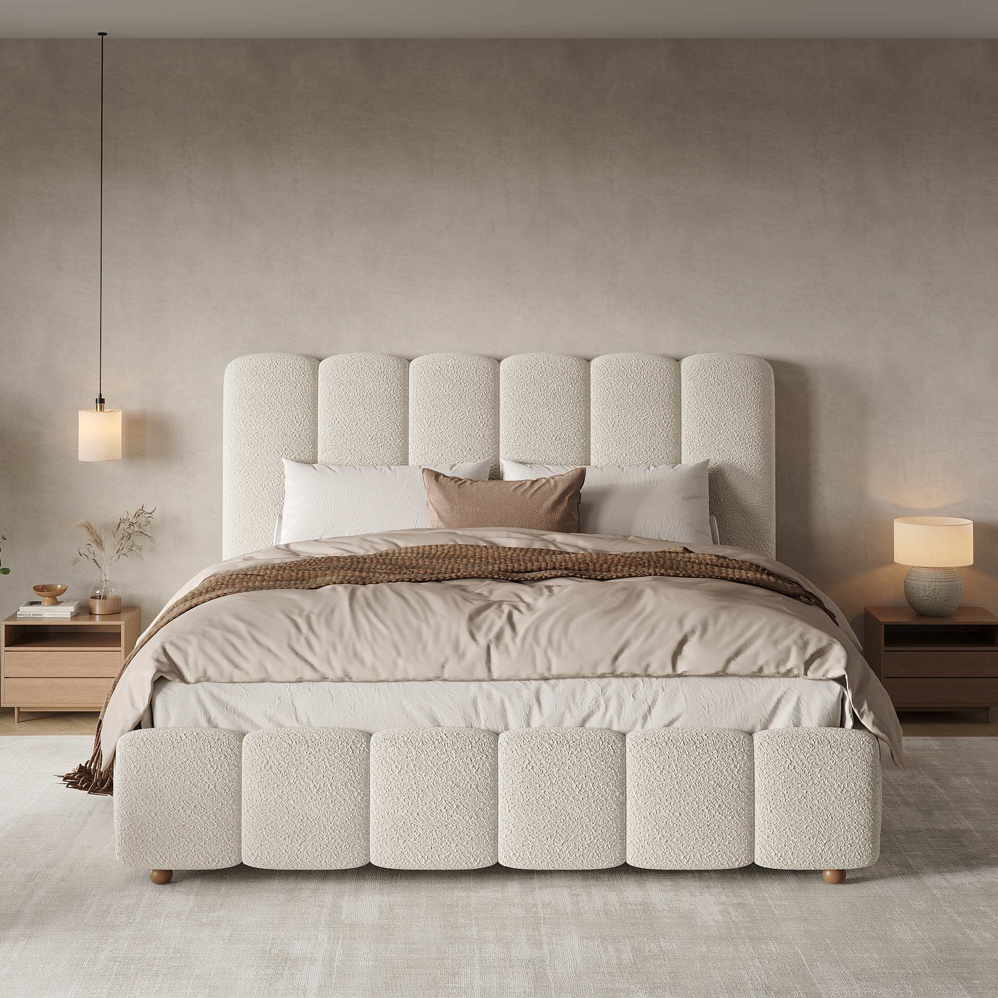 Upholstered Bed, Double 4ft6-135x190cm, Hydraulic Functional With Slatted — image 5
