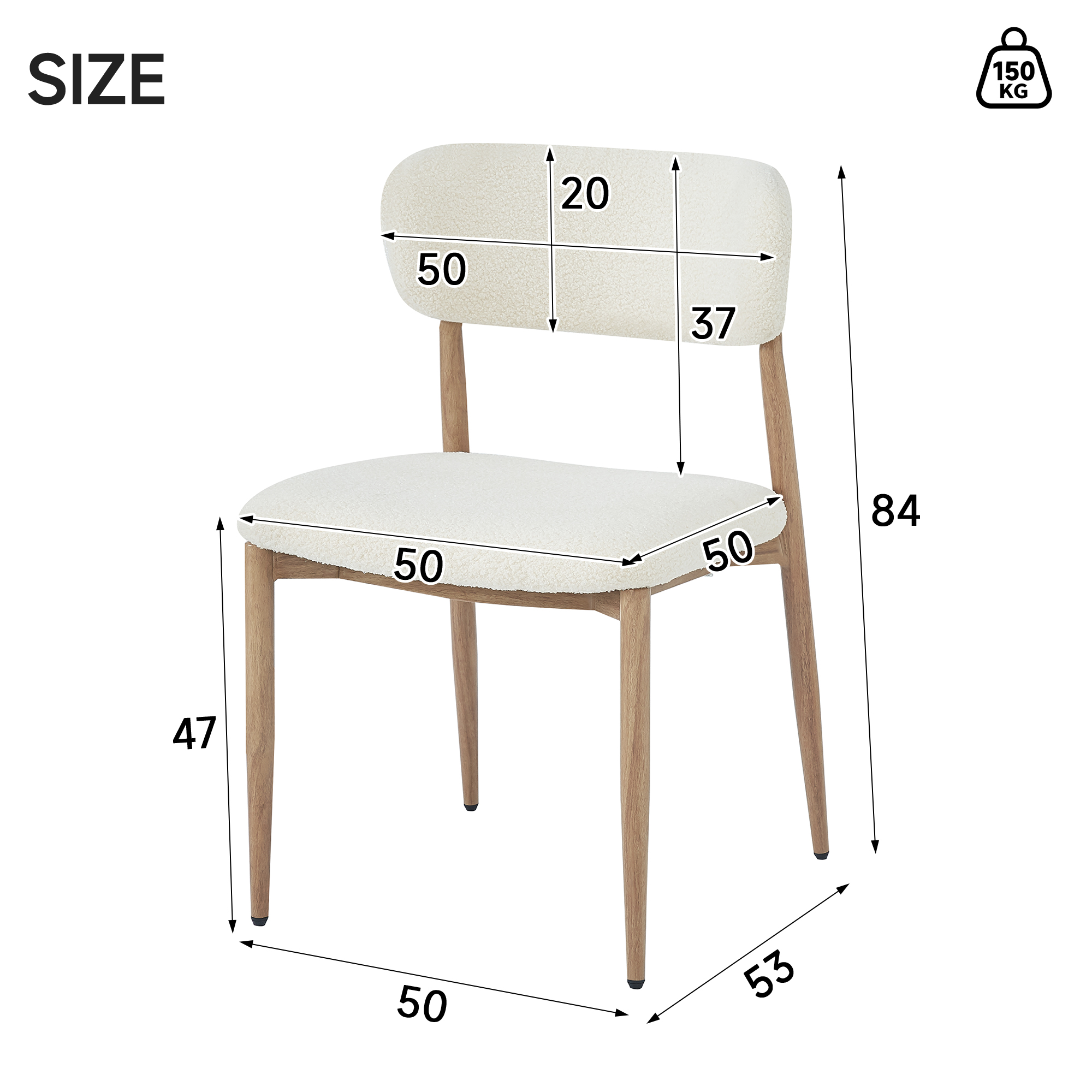Set Of 4, Metal Chairs, Dining Suitable For Homes, Restaurants, Living Rooms — image 3