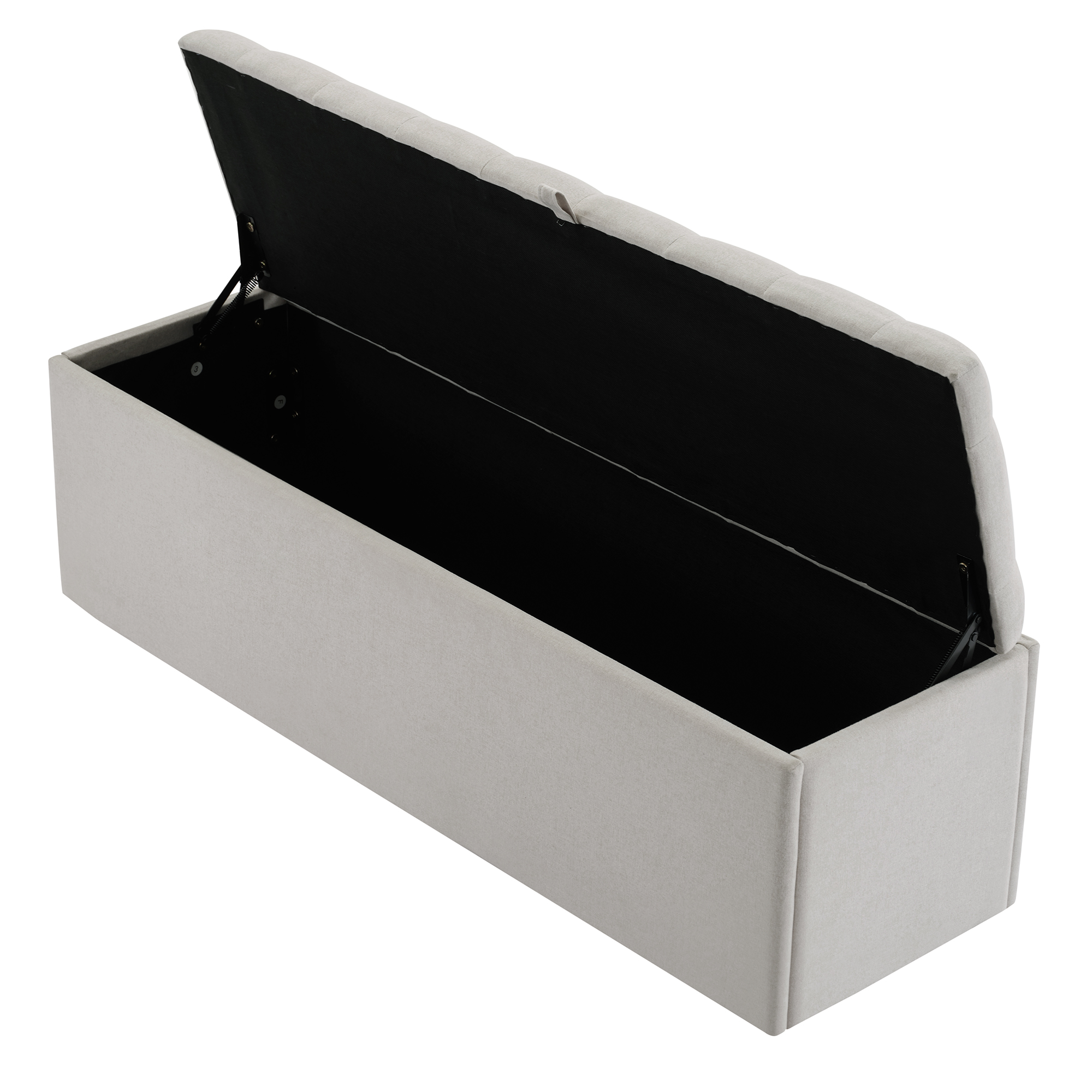 Linen Upholstered Bench, Seat, Bed Stool, With Storage Space, 135 X 41 X 42 — image 5