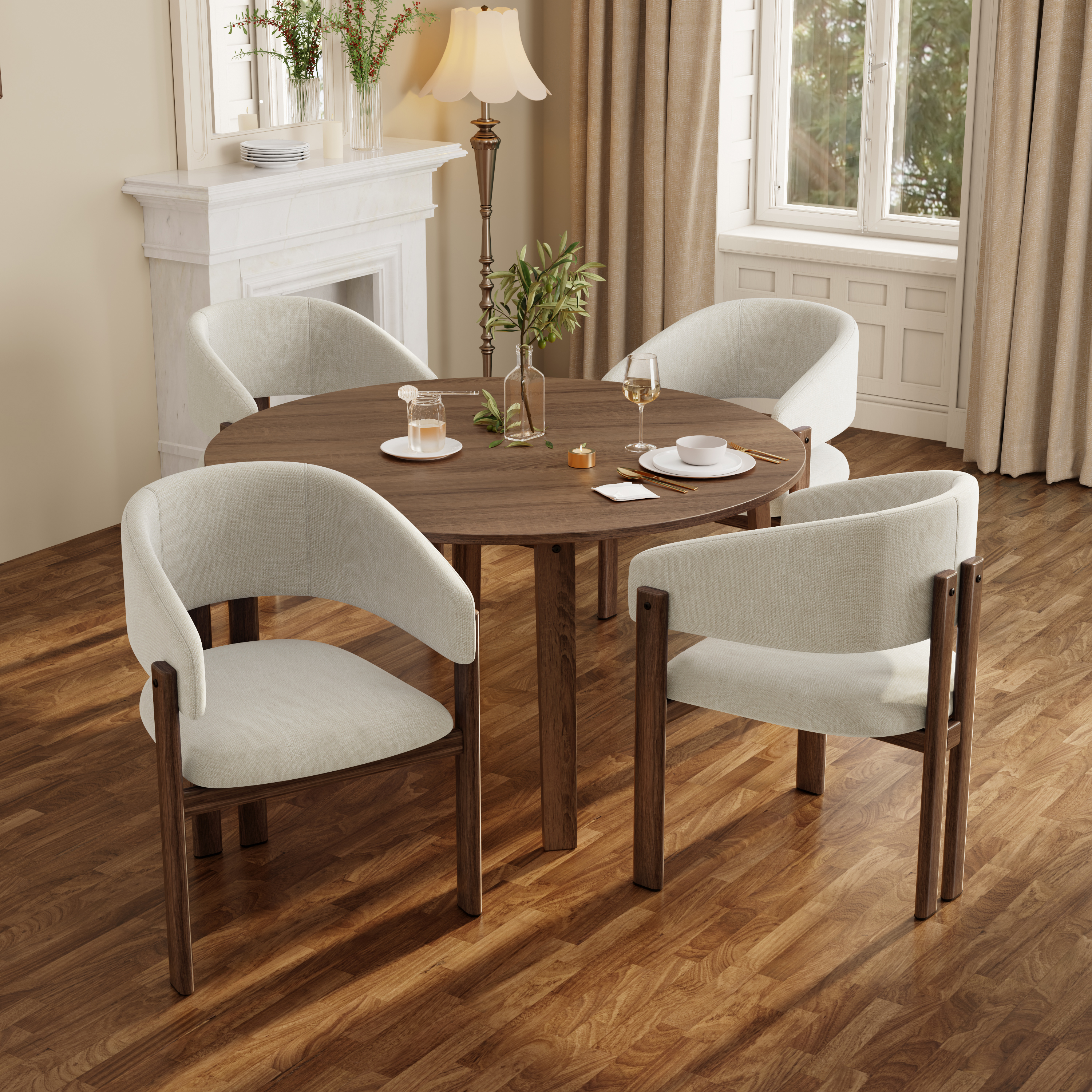 Set Of 4, Metal Chairs, Dining Suitable For Homes, Restaurants, Living Rooms — image 5
