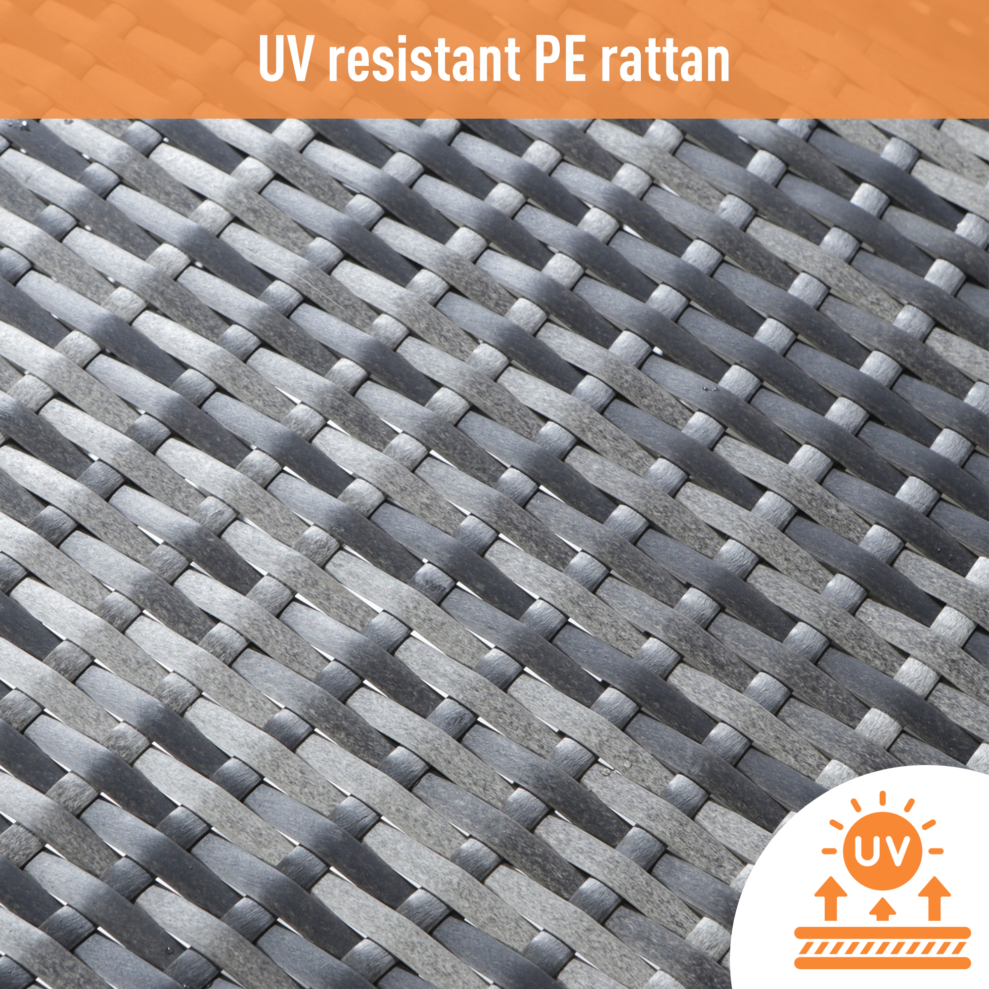 Garden Furniture Sets, Garden Sofa,Garden Corner Sofa Rattan Patio Set, 6-7 Seater Outdoor Patio Furniture,Lounge Corner Sofa Set With Table Stool, Mixed Grey Wicker With Dark Grey Cushions