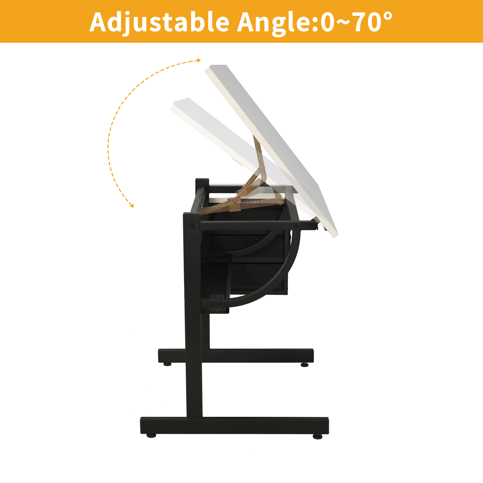 Adjustable Drafting Table with Stool, picture 4 of 4