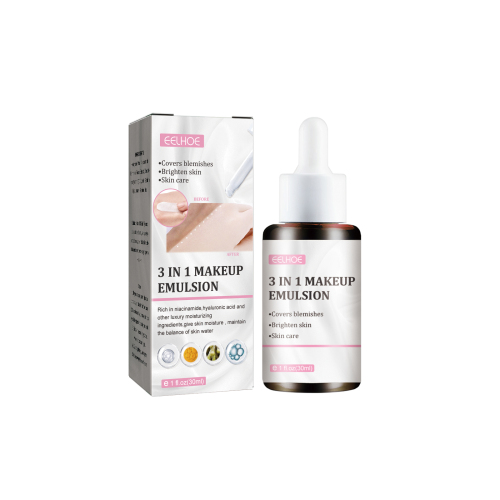 EELHOE 3-In-1 No Makeup Cream Bare Base No Fake White Moisturizing Beauty, Concealer And Brightening Skin Cream - Image 1
