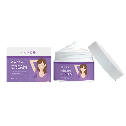 OUHOE Body Care Cream, Mild Long-Lasting Light Fragrance Body Parts Sweat Odor Refreshing Skin Care Body Cream - Image 1