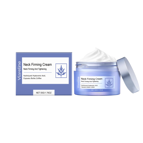 Viareline Neck Care Cream, Moisturizes, Hydrates, Plump, Brightens, Smooths And Improves The Skin On The Neck
