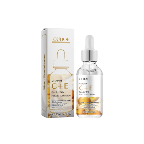 OUHOE Facial Firming Serum, Gentle Daily Moisturizing Moisturizing Skin Smooth Elastic Skin Care Essence