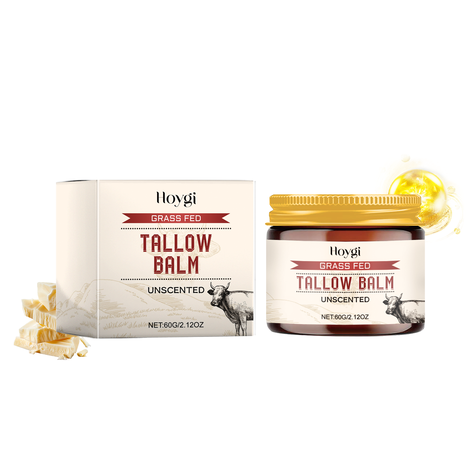 Hoygi Tallow Moisturizer Nourishes And Moisturizes Dry Skin With A Soft Smoothing Cream