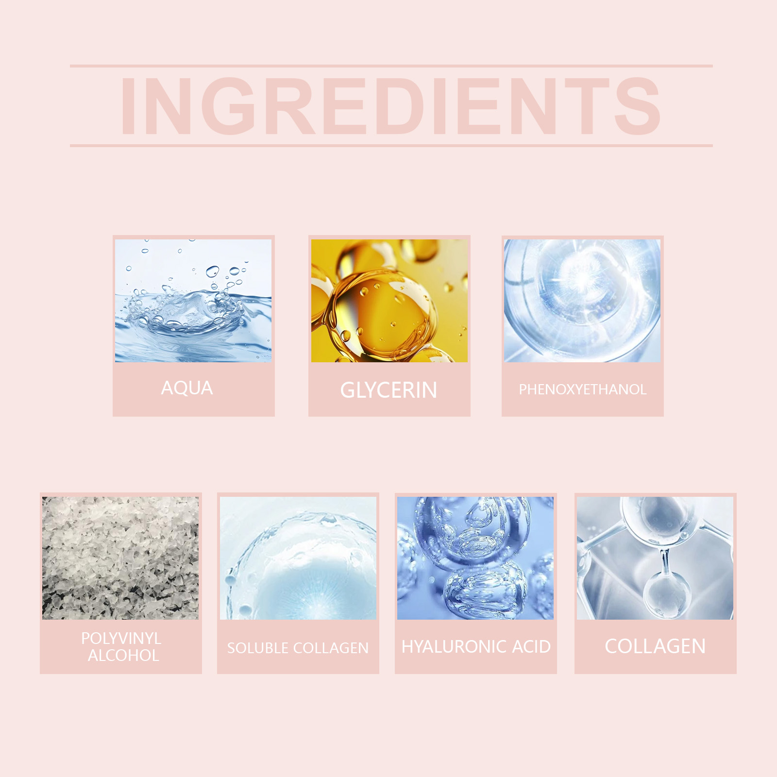 Masque lacrymal au collagène Hoygi, nettoyant doux, exfoliant, hydratant, hydratant, soin de la peau et masque éclaircissant