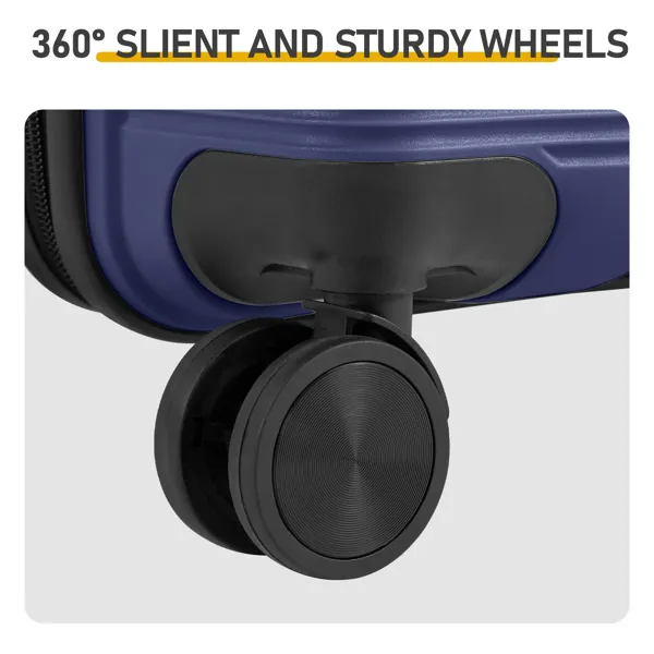 Non-TSA Customs Lock Single 24-inch PP Trolley Case, Navy Blue