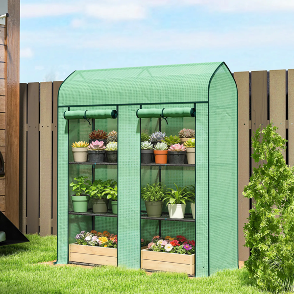 Garden Bed With Mini Greenhouse