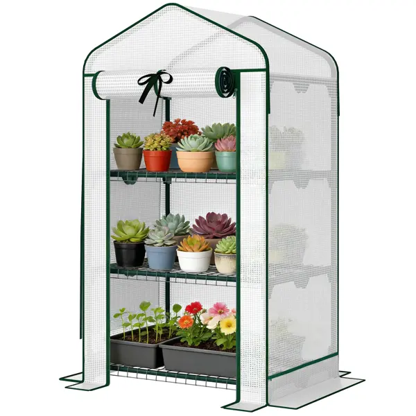 Garden Bed With Mini Greenhouse