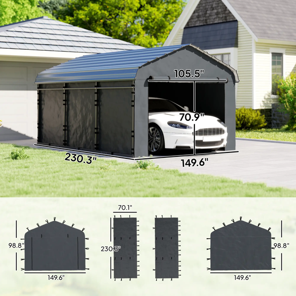 Carport Replacement Sidewall Panel_voghion.com