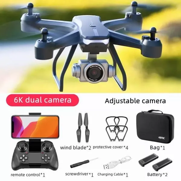 2026 V14 Professional Drone 6K HD Dual Camera Wifi FPV Portable RC Quadcopter 2 BATTERY,Drones Suitable For Adults&beginners.Logistics Is Randomly Sent By UPS&UNI&USPS&GOFO