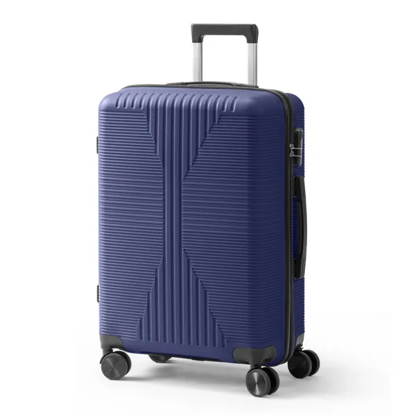 Non-TSA Customs Lock Single 24-inch PP Trolley Case, Navy Blue