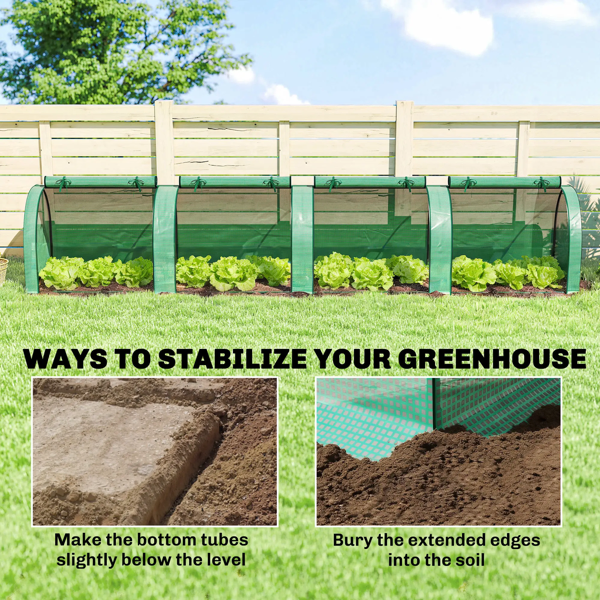 Garden Bed With Mini Greenhouse