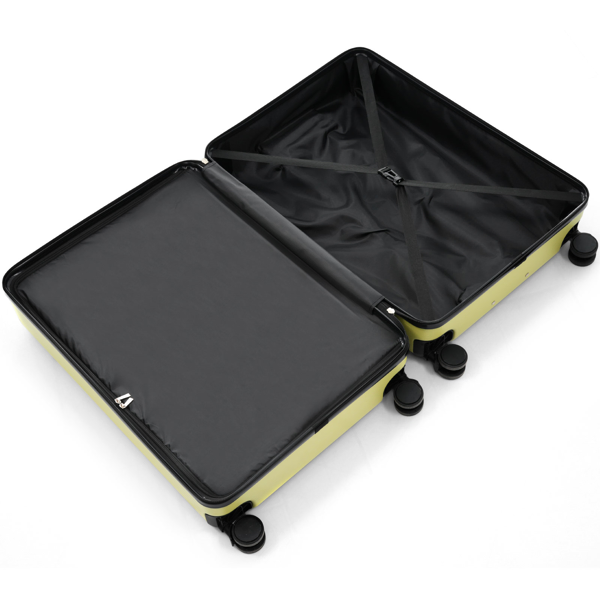 Luggage Set 3 Piece, Lightweight Durable ABS Suitcases With Spinner Wheels And TSA Lock, Carry-on & Checked Travel Luggage-20x24x28