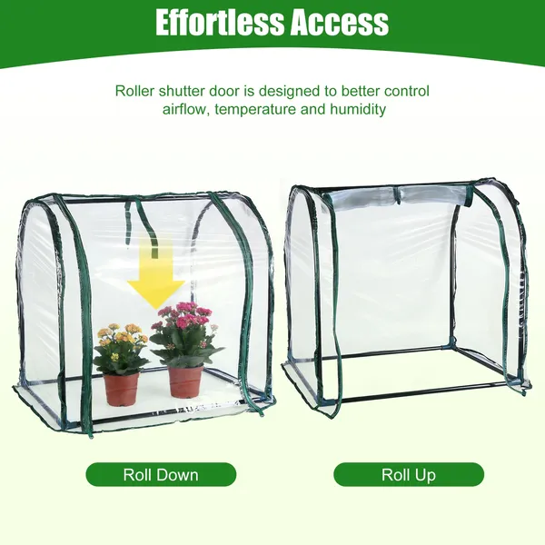 28.94" X 21.46" X 27.76" Tabletop Mini Greenhouse Portable Greenhouse For Spring Indoor Outdoor Garden Tent For Seed Starting Plant Protection Gardening