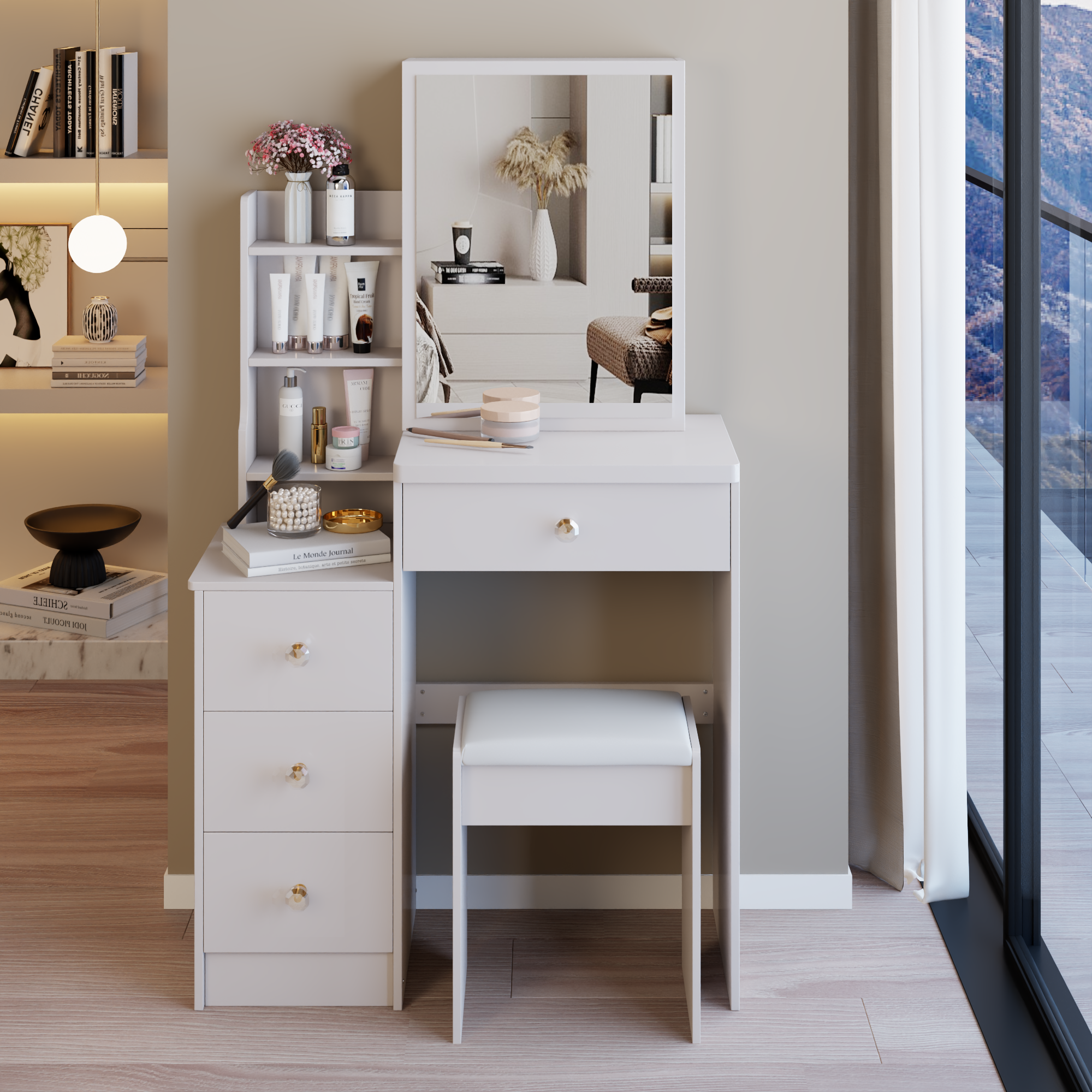 Vanity Table with Stool, picture 3 of 4