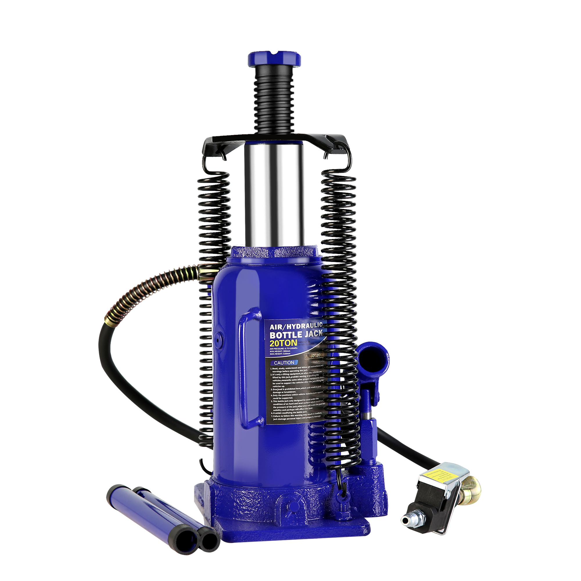 20 Ton Pneumatic Air Hydraulic Bottle Jack With Manual Hand  Heavy Duty Auto Truck Travel Trailer Repair Lift