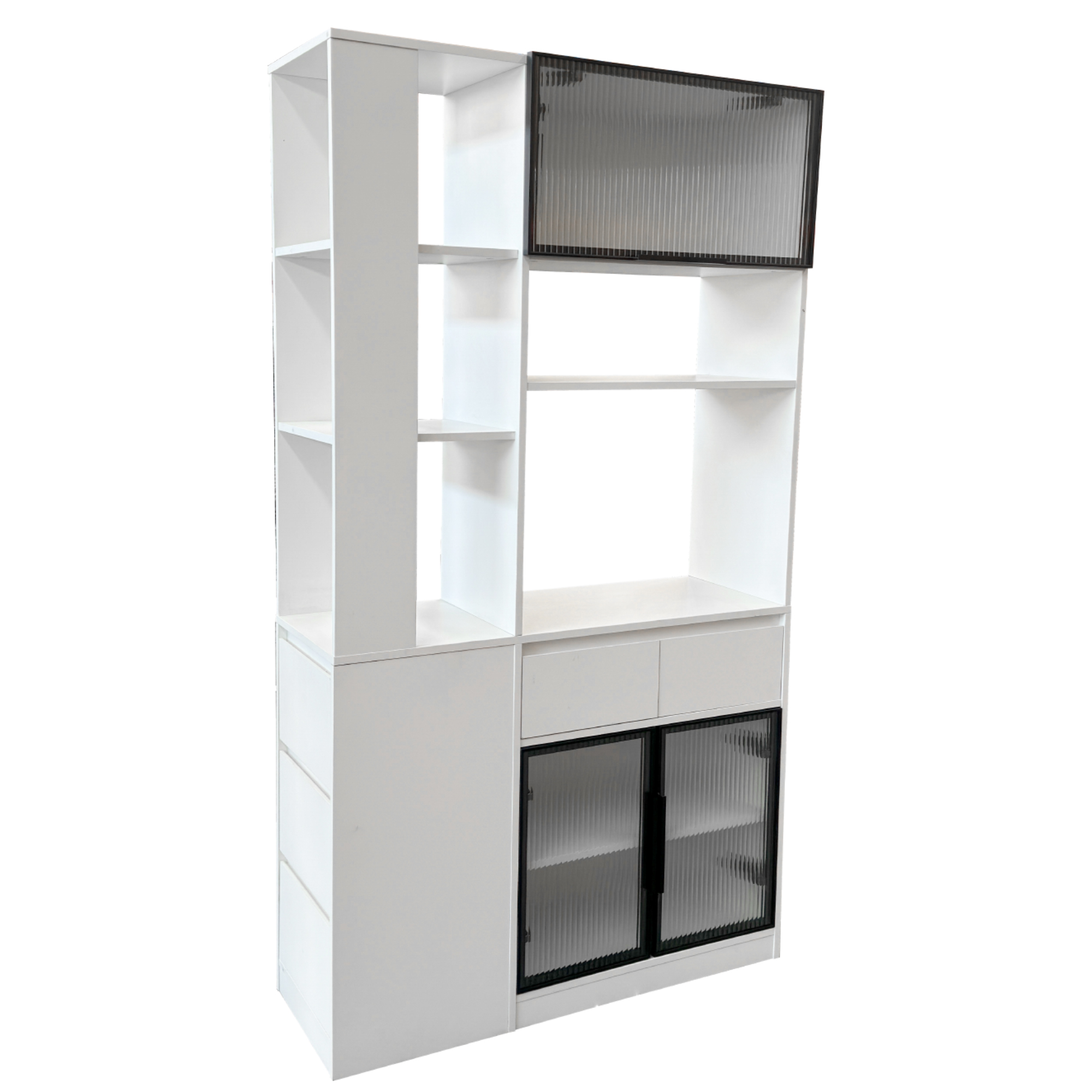Tall Storage Cabinet with Glass Doors, picture 2 of 4
