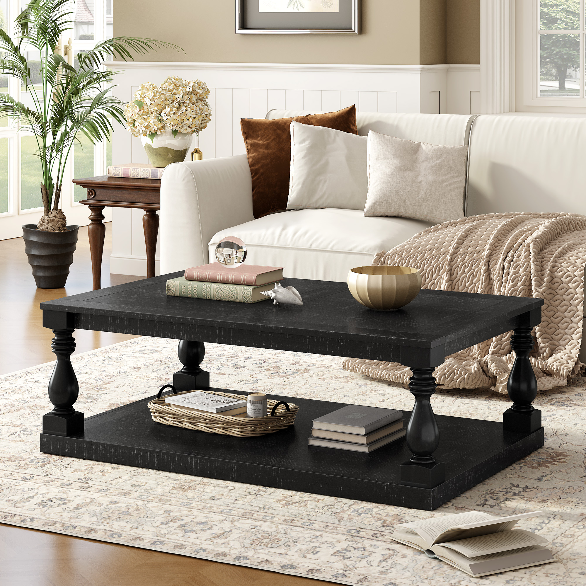 Vintage Pine Veneer Coffee Table